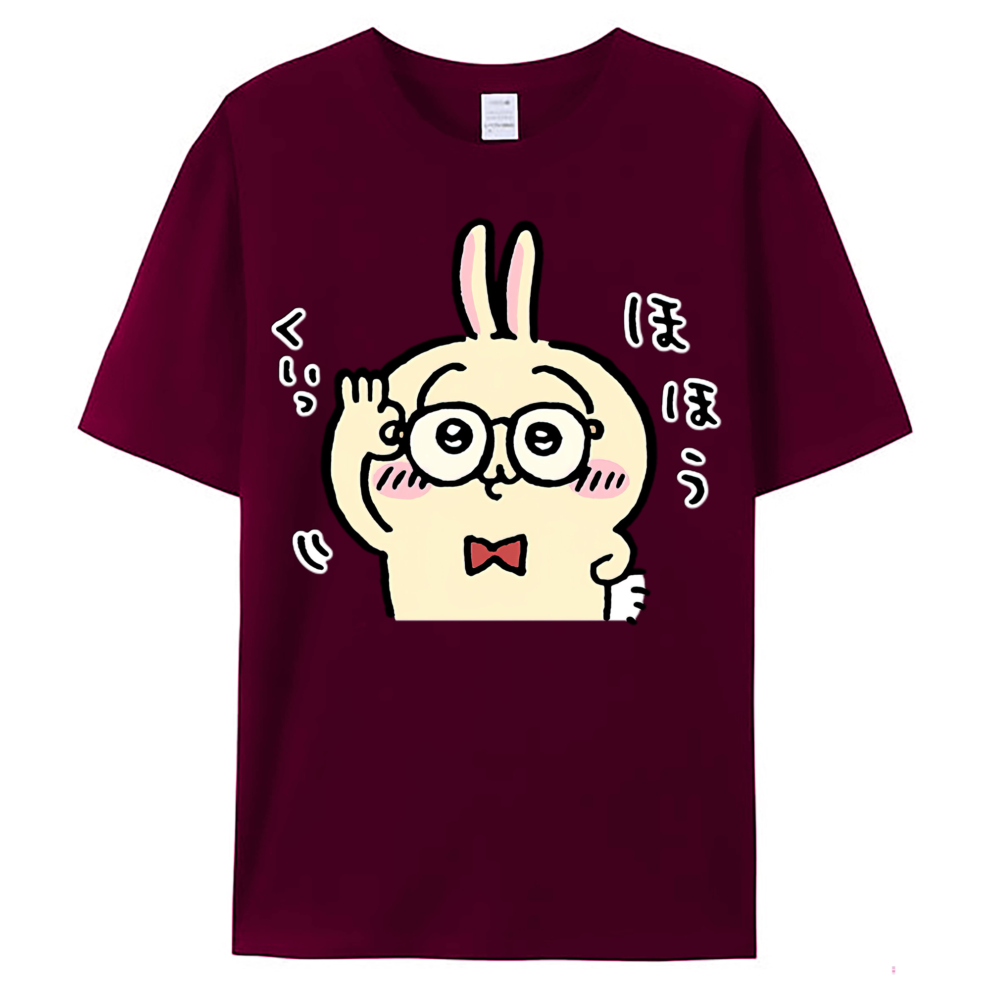 （画像用） ちいかわ うさぎ Chii-kawa usagi レディースカジュアルプリントTシャツ（綿100％）